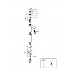 Смеситель для раковины GROHE BauEdge, XL-Size, хром 