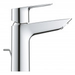Смеситель для раковины GROHE BauLoop с ограничителем температуры и рычажным донным клапаном, M-Size, хром 