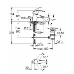 Смеситель для биде GROHE Eurosmart с донным клапаном, хром 