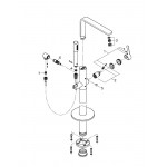 Внешняя часть смесителя для ванны GROHE Lineare напольного монтажа, хром 
