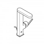 Смеситель для раковины GROHE Plus с донным клапаном и вытяжным изливом, L-Size, хром 