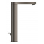 Смеситель для раковины GROHE Plus с донным клапаном и вытяжным изливом, темный графит матовый 
