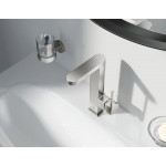Смеситель для раковины GROHE Plus с донным клапаном и вытяжным изливом, суперсталь 