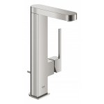 Смеситель для раковины GROHE Plus с донным клапаном, L-Size, суперсталь 