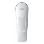 Смеситель для раковины GROHE BauLoop с ограничителем температуры и нажимным донным клапаном, S-Size, хром 