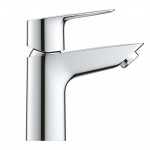 Смеситель для раковины GROHE BauLoop с ограничителем температуры и нажимным донным клапаном, S-Size, хром 