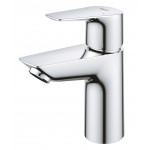 Смеситель для раковины GROHE BauEdge с ограничителем температуры и нажимным донным клапаном, S-Size, хром 