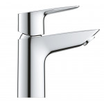 Смеситель для раковины GROHE BauEdge с ограничителем температуры и нажимным донным клапаном, S-Size, хром 
