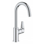 Смеситель для раковины GROHE BauEdge с ограничителем температуры и нажимным донным клапаном, L-Size, хром 