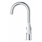 Смеситель для раковины GROHE BauEdge с ограничителем температуры и нажимным донным клапаном, L-Size, хром 