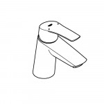 Смеситель для раковины GROHE Eurosmart, S-Size, хром 