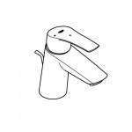 Смеситель для раковины GROHE Eurosmart, S-Size, хром 