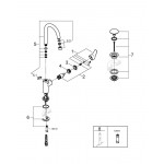 Смеситель для раковины GROHE Eurosmart, L-Size, хром 