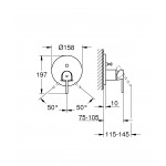 Внешняя часть смесителя для ванны GROHE Plus, хром 