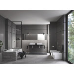 Внешняя часть смесителя для ванны GROHE Eurocube с переключателем на 2 положения, cуперcталь 