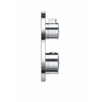 Внешняя часть термостата для душа GROHE Grohtherm на 2 потребителя, круглая, хром (24076000)