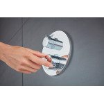 Внешняя часть термостата для душа GROHE Grohtherm на 2 потребителя, круглая, хром (24076000)