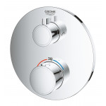 Внешняя часть термостата для ванны GROHE Grohtherm на 2 потребителя, круглая, хром 