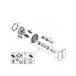 Внешняя часть термостата для душа GROHE Grohtherm, квадратная, хром 