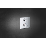 Внешняя часть термостата для душа GROHE Grohtherm на 2 потребителя, квадратная, хром 