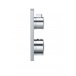 Внешняя часть термостата для душа GROHE Grohtherm на 2 потребителя, квадратная, хром 