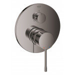Внешняя часть смесителя для ванны GROHE Essence с переключателем на 3 положения, темный графит глянец 
