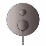 Внешняя часть смесителя для ванны GROHE Essence с переключателем на 3 положения, темный графит глянец 