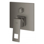 Внешняя часть смесителя для ванны GROHE Eurocube с переключателем на 3 положения, темный графит матовый 