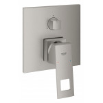 Внешняя часть смесителя для ванны GROHE Eurocube с переключателем на 3 положения, cуперcталь 