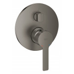 Внешняя часть смесителя для ванны GROHE Lineare с переключателем на 3 положения, темный графит матовый 