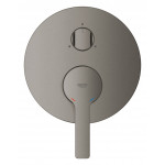 Внешняя часть смесителя для ванны GROHE Lineare с переключателем на 3 положения, темный графит матовый 