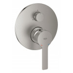 Внешняя часть смесителя для ванны GROHE Lineare с переключателем на 3 положения, суперсталь 
