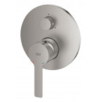 Внешняя часть смесителя для ванны GROHE Lineare с переключателем на 3 положения, суперсталь 