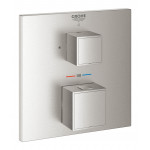 Внешняя часть термостата для душа GROHE Grohtherm Cube на 1 потребителя, суперсталь 