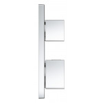 Внешняя часть термостата для душа GROHE Grohtherm Cube на 2 потребителя, хром 