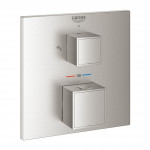 Внешняя часть термостата для душа GROHE Grohtherm Cube на 2 потребителя, суперсталь 