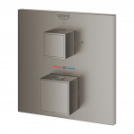 Внешняя часть термостата для ванны GROHE Grohtherm Cube на 2 потребителя, темный графит матовый (24155AL0)