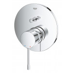 Внешняя часть смесителя для ванны GROHE Essence скрытого монтажа на 2 потребителя, круглая, хром 
