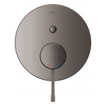 Внешняя часть смесителя для ванны GROHE Essence скрытого монтажа на 2 потребителя, круглая, темный графит глянец 