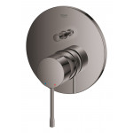 Внешняя часть смесителя для ванны GROHE Essence скрытого монтажа на 2 потребителя, круглая, темный графит глянец 