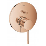Внешняя часть смесителя для ванны GROHE Essence скрытого монтажа на 2 потребителя, круглая, теплый закат глянец 