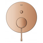 Внешняя часть смесителя для ванны GROHE Essence скрытого монтажа на 2 потребителя, круглая, теплый закат глянец 