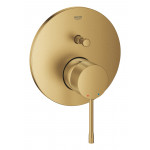 Внешняя часть смесителя для ванны GROHE Essence скрытого монтажа на 2 потребителя, круглая, холодный рассвет матовый 