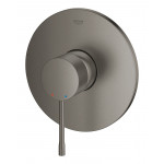 Внешняя часть смесителя для душа GROHE Essence скрытого монтажа, круглая, темный графит матовый 