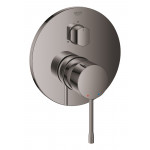 Внешняя часть смесителя для ванны GROHE Essence скрытого монтажа на 3 потребителя, круглая, темный графит глянец 