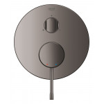 Внешняя часть смесителя для ванны GROHE Essence скрытого монтажа на 3 потребителя, круглая, темный графит глянец 