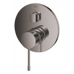 Внешняя часть смесителя для ванны GROHE Essence скрытого монтажа на 3 потребителя, круглая, темный графит глянец 