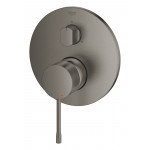 Внешняя часть смесителя для ванны GROHE Essence скрытого монтажа на 3 потребителя, круглая, темный графит матовый 