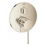 Внешняя часть смесителя для ванны GROHE Essence скрытого монтажа на 3 потребителя, круглая, никель глянец 