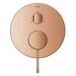 Внешняя часть смесителя для ванны GROHE Essence скрытого монтажа на 3 потребителя, круглая, теплый закат глянец 